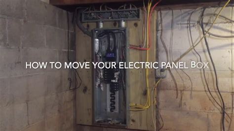 can you move an electrical box|moving a breaker box.